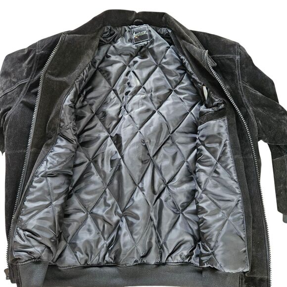 Spotlight Suede Leather Jacket Green Bay Packers Embroidered Logo Mens Size XL - Picture 3 of 11